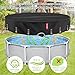 QH.HOME 16 Ft Round Pool Cover with Fast Tightening Patented Ratchet, Solar Pool Covers for Above Ground Pools, One-Piece Tear Resistant Swimming Pool Cover Protector with Upgraded Ultimate Windproof