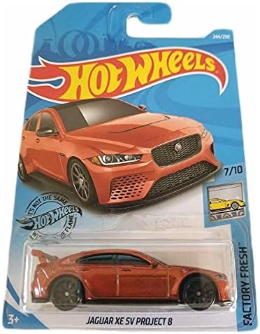 Miniatura 1 de Hot Wheels Jaguar XE SV Project 8, naranja quemado 244250 Factory Fresh 710