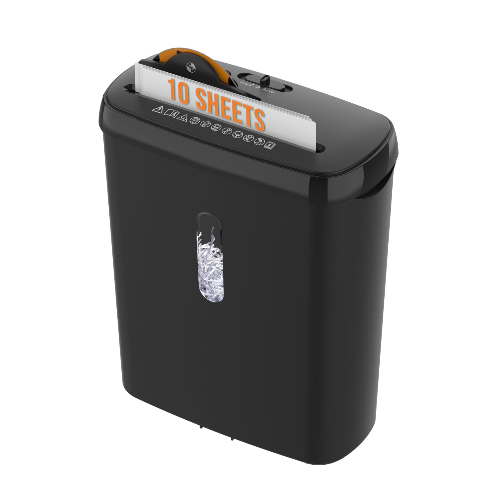 Cd/dvd Shredder Heavy Duty 10-Sheet Strip Cut Paper Shredder With 3.17 ...