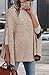 KIRUNDO Women's 2026 Fall Winter Turtleneck Poncho Sweater Fashion Chunky Knit Cape Wrap Sweaters Pullover Jumper Tops(Light Apricot, Small)