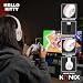 Konix Hello Kitty On-Ear-Kopfhörer kabellos Bluetooth 5.3 PC, Smartphones und Tablets - Mikrofon - 30 Std. Akkulaufzeit - Weiß und Rosa
