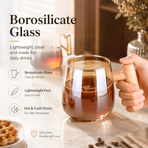 Mug Automezclador de Vidrio Borosilicato 400ml NeovaHome miniatura 3