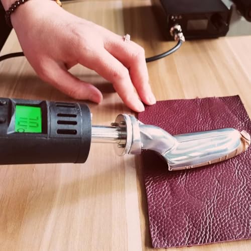 Mini fer à repasser numérique pour cuir avec température réglable 50-350℃ - 3
