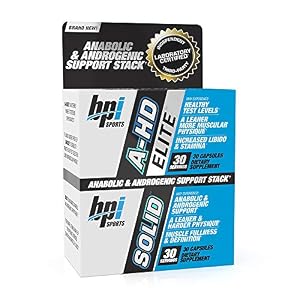 BPI Sports A-HD Elite/Solid (30 Capsules) – Men’s Testosterone Booster – Healthy Muscle, Strength, & Performance Support…