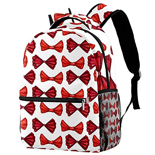 Sac à dos de voyage enfant avec porte-bouteille et nœud rouge