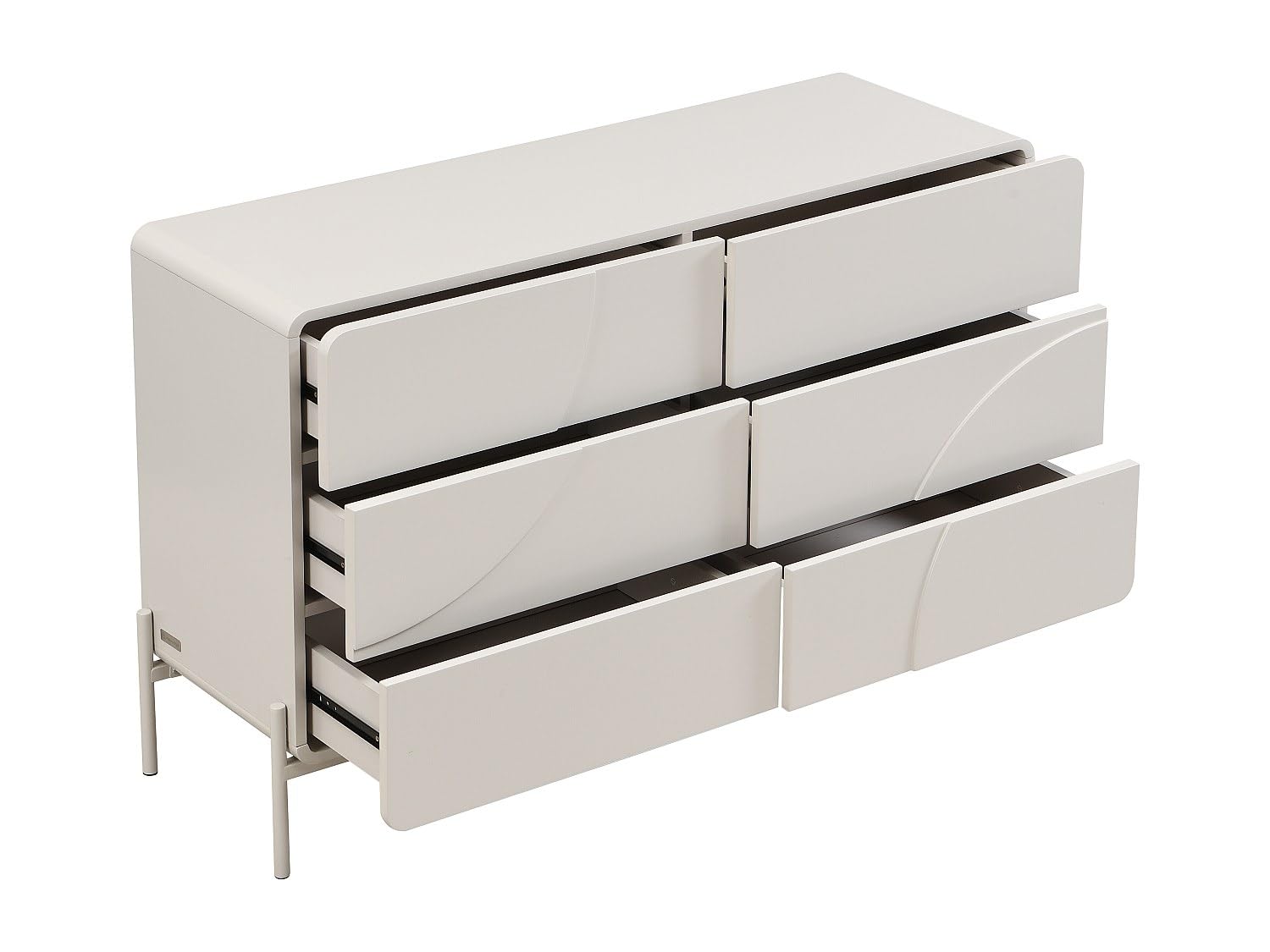 Vente-unique - Commode 6 tiroirs - MDF - Beige - ZELINARO
