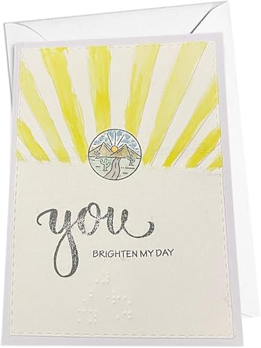 Miniatura 20 de Greeting Cards - Personalized & Custom Handmade Handcrafted Card - Flower Based Message -Gift For Visually Impaired (3D Tulips)