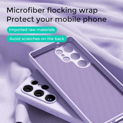 Coque Samsung S24 FE antichoc magnétique silicone liquide et doublure microfibre