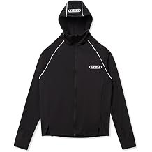 Battle Sports Light Action Track Jacket, Full-Zip Performance Hoodie with High Neck Hood