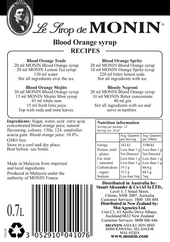 Monin Bubble Gum Syrup, 700ml - Afbeelding 3