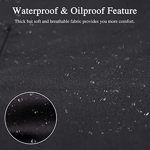 Funny Bbq Black Chef Aprons For Men, Mr Goodlookin' Is Cookin', Adjustable Kitchen Cooking Aprons With Pocket Waterproof Oil Proof Father’s Day/Birthday #TOP4