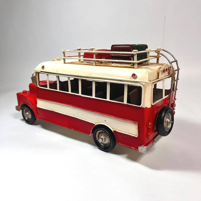 Amazon.co.jp: ブリキ クラシックバス 赤 コレクション おもちゃ