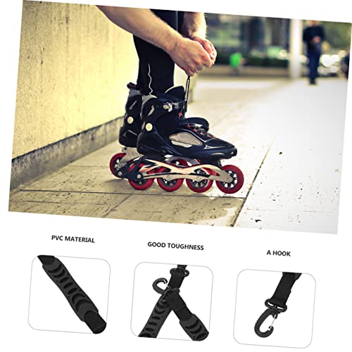 12 Peças Amarrar trela de engrenagem de inverno alça de ioga para tapete de transporte patins cadarç