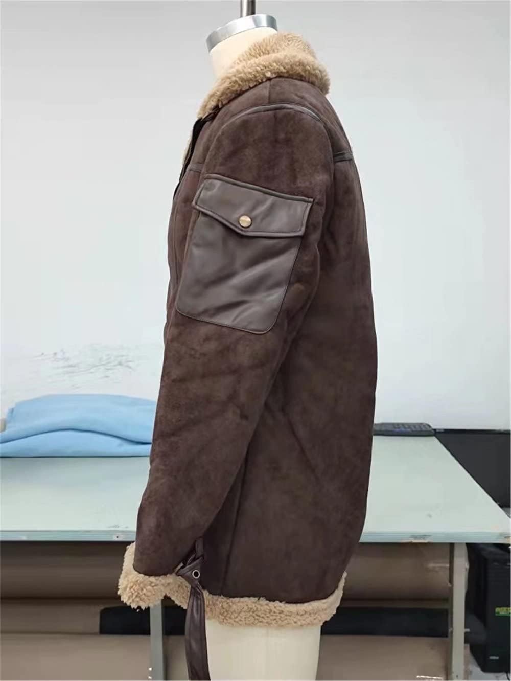 ウインドアーマー/ボア/牛革/コート/短丈/XL程度 /ブラウン/総裏/Y2K 楽天市場】ムートンコート メンズ 裏ボアジャケット ブルゾン 秋冬