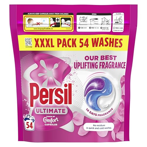 Persil Ultimate Touch of Comfort Washing Capsules fragrant and clean laundry for 14 days of our best uplifting fragrance 54 washes