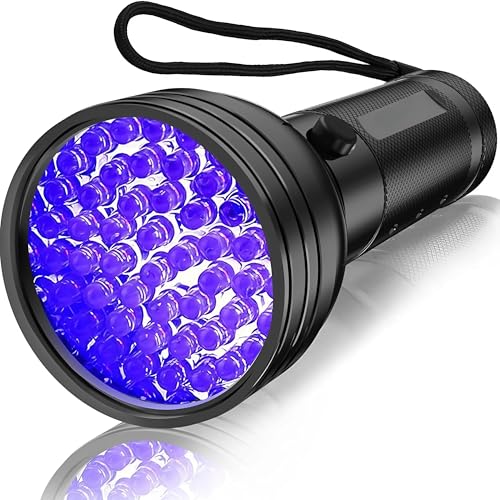 PEAKTREND UV Flashlight Black Light, 51 LED 395 nM +Blacklight