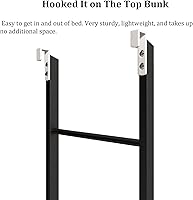 Vista 8 de Bunk Bed Ladder 3.84.34.6ft, RV Car Boat Loft Step Ladder, Metal Adjustable Twin Bed Bunk Ladder for HomeDormAppartments, Load 150 Kg