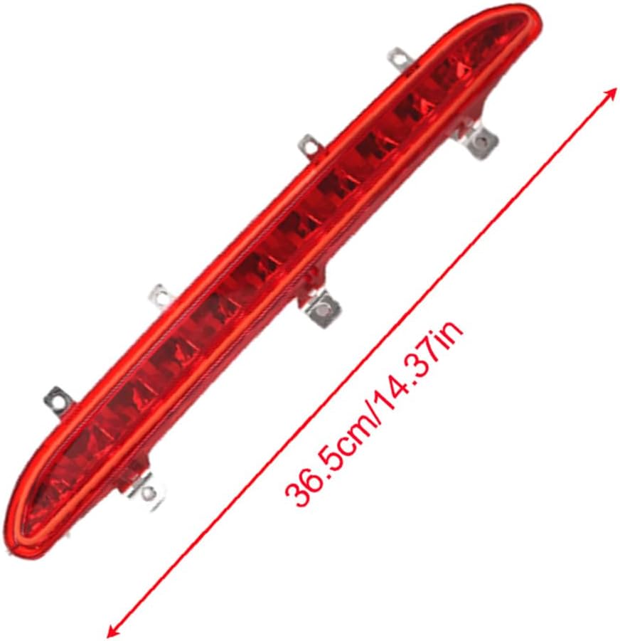 Riloer LED Brake Light, 1-Pack Car 12V DC Rear Third High Brake Light, Center High Mount Stop Lamp, Compatible with VW EOS 2006-2016 1Q0945097B 1Q0945097A (Red)