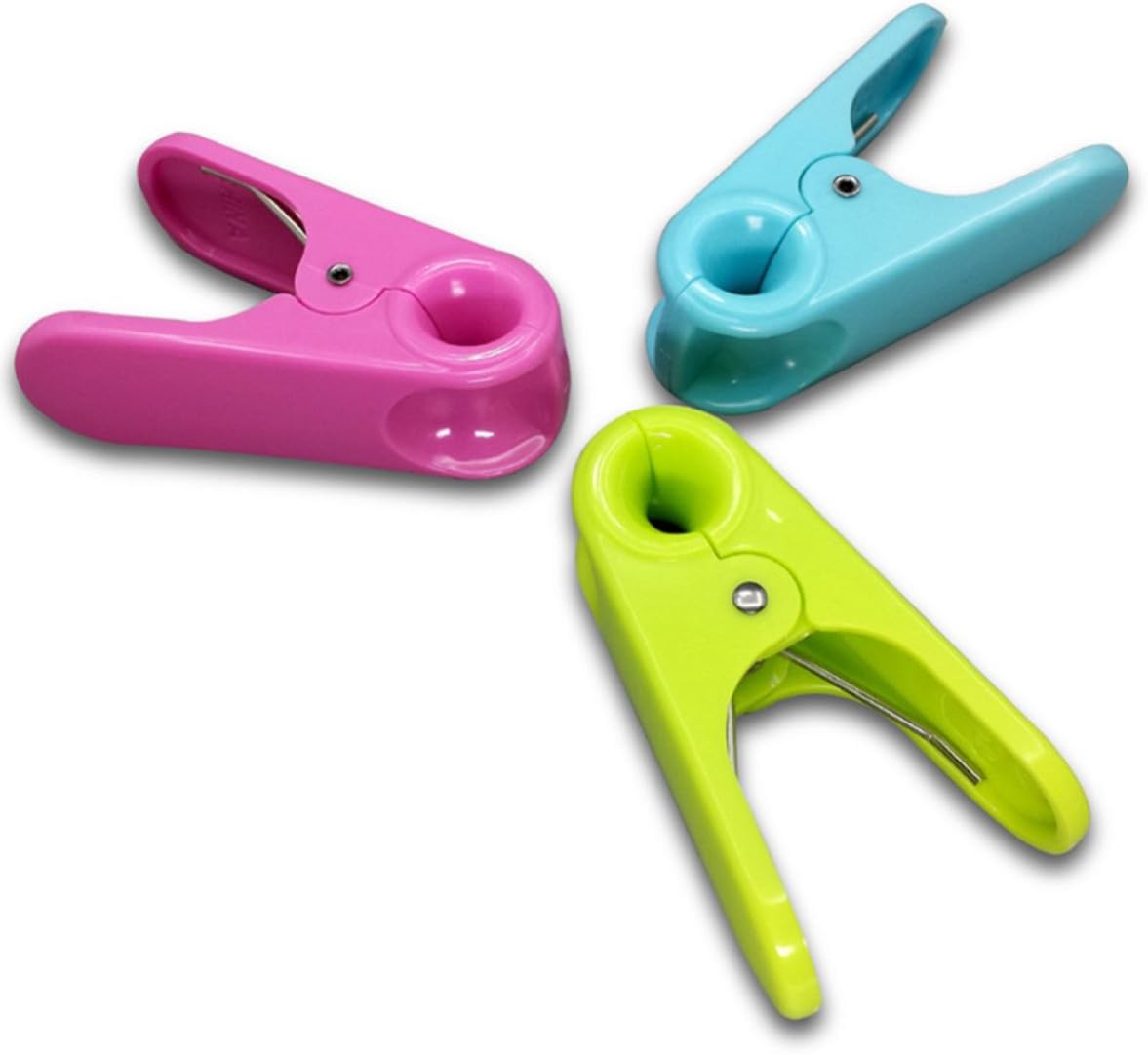 10pcs Green Abs Food Sealing Clips Portable Bag Sealer Clips for Home Use, Simple Clamps for Snack Bags and Food Packages