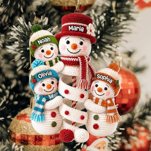 Custom Family Christmas Ornament Personalized Holiday Tree Decoration Gift