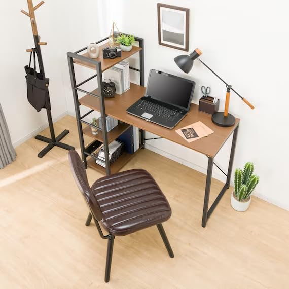 ニトリ システムデスク ミドルブラウン