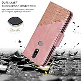 xinyunew Etui do NOKIA 2.4, wysokiej jakości skóra PU NOKIA 2.4 [wewnętrzna powłoka TPU] [podpórka][uchwyt na kartę] etui z klapką portfel na telefon - dla NOKIA 2.4 - różowy