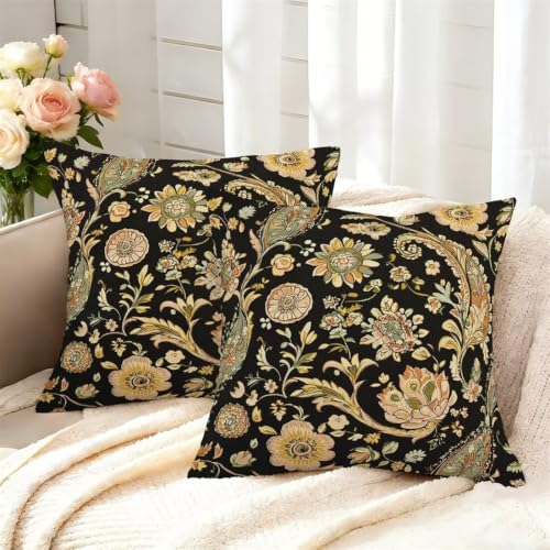 Housse coussin exterieur impermeable 80x80 textile haut de gamme retro - 6