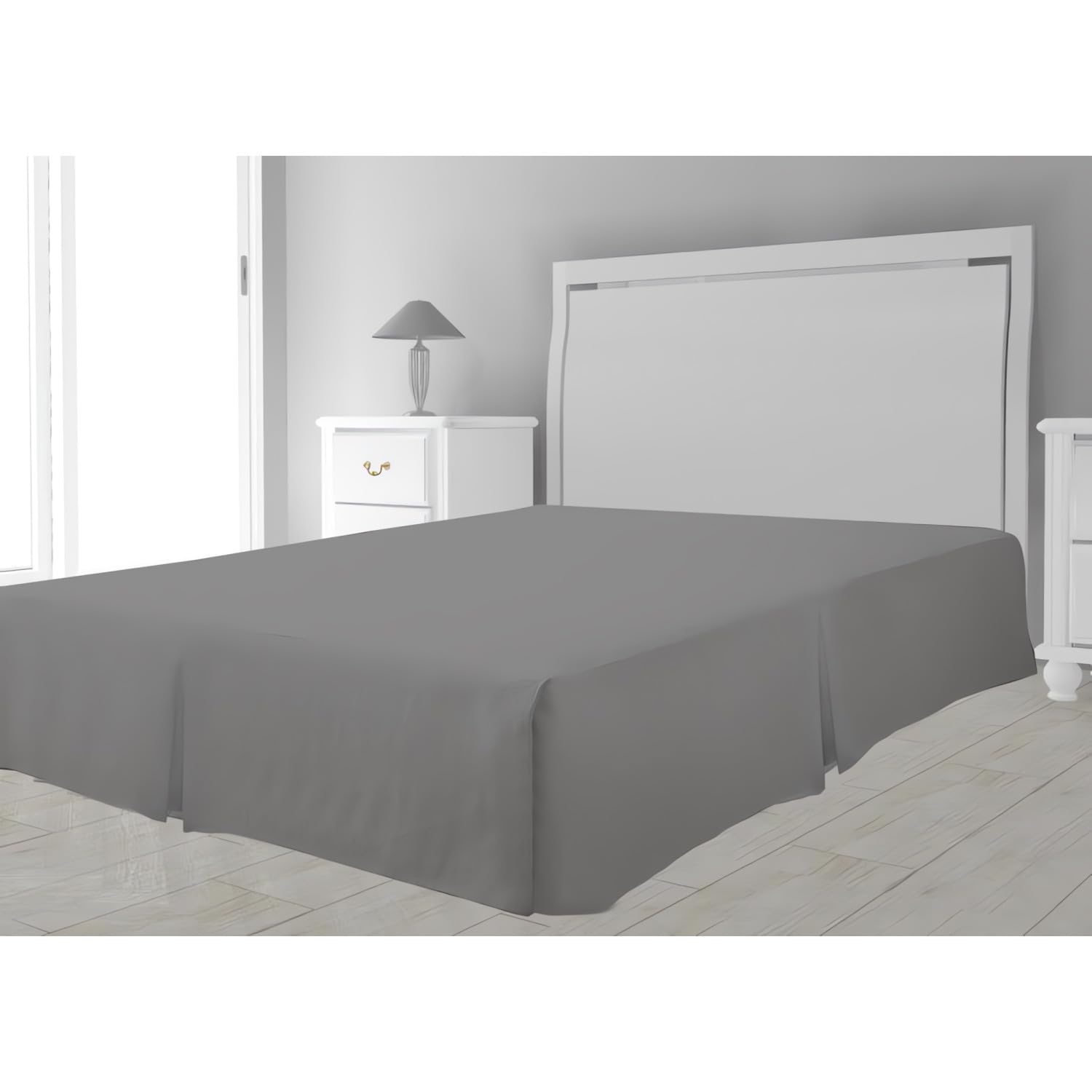 Soleil d'ocre Bed Spring Storage 180 x 200 cm Grey