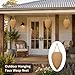 3 Pack Large Crochet Wasp Nest Decoys – Faux Woven Hornet Nest Deterrent Outdoor Hanging Decorations for Patio, Trees, Eaves and Garden, Fake Natural Beehive Shaped Nest for Pest Control