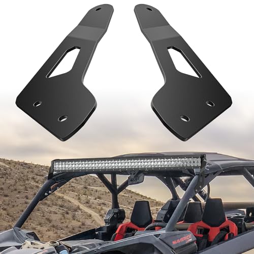 Nilight Light Bar Mounting Brackets for 50 Inch Straight Lights UTV Roof Upper Windshield Compatible with Can-am Maverick X3 MAX DS RS MR Turbo R 2017 2018 2019 2020 2021 2022 2023 2024 by Nilight - Used condition - US$17.27