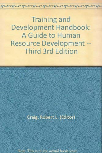 Training and development handbook: A guide to h... 0070133506 Book Cover