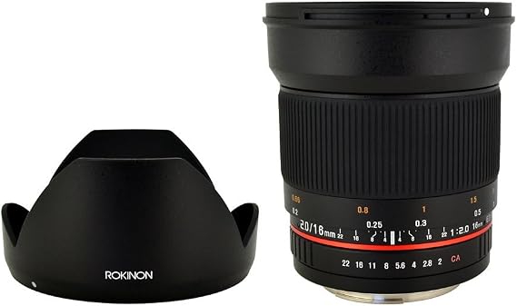 Rokinon 16M-M 16mm f/2.0 Aspherical Wide Angle Lens for Canon M-Mount