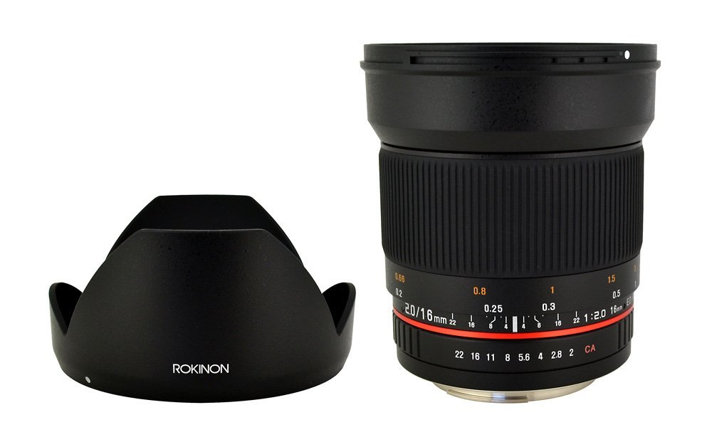 Amazon.com : Rokinon 16M-C 16mm f/2.0 Aspherical Wide Angle Lens