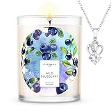 Kate Bissett Baubles Wild Blueberry Scented Premium Candle and Jewelry with Surprise Pendant Inside