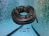 Bubble Tubing Selbstsinkender Diffusor mit feiner Blase, für Teich- und Wassergartenbelüftung, hohe Sauerstoffübertragung, belüftet und enteist Teiche, einfache Installation (30 m)