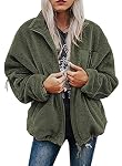Womens Fleece Jackets Oversized