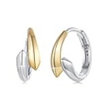 MUNDELL 925 Sterling Silver Classic Starlight Hoop Earrings Double Stars Hypoallergenic Earrings Ear Buckles for Women Fine Jewelry