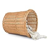 Adam Schmidt Papierkorb rund, braun, Ø 34cm x H 35cm