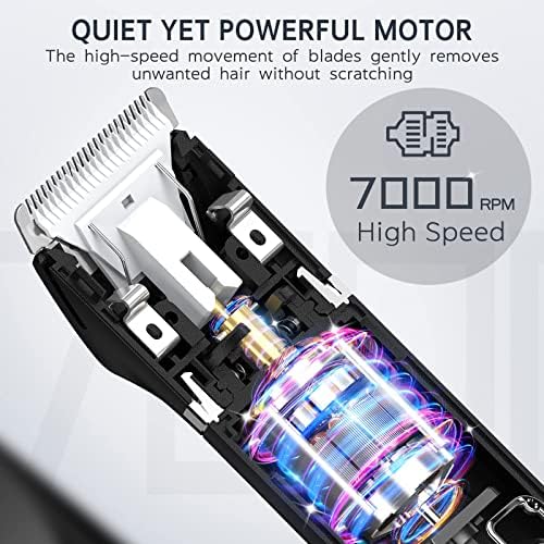 GYCHEE Body Hair Trimmer for Men, IPX7 Waterproof Wet&Dry Body Pubic Balls Groin Beard Nose Ear Facial Shaver with LED Light, Cordless Rechargeable Men's Electric Hygiene Razor,Body Groomer Men