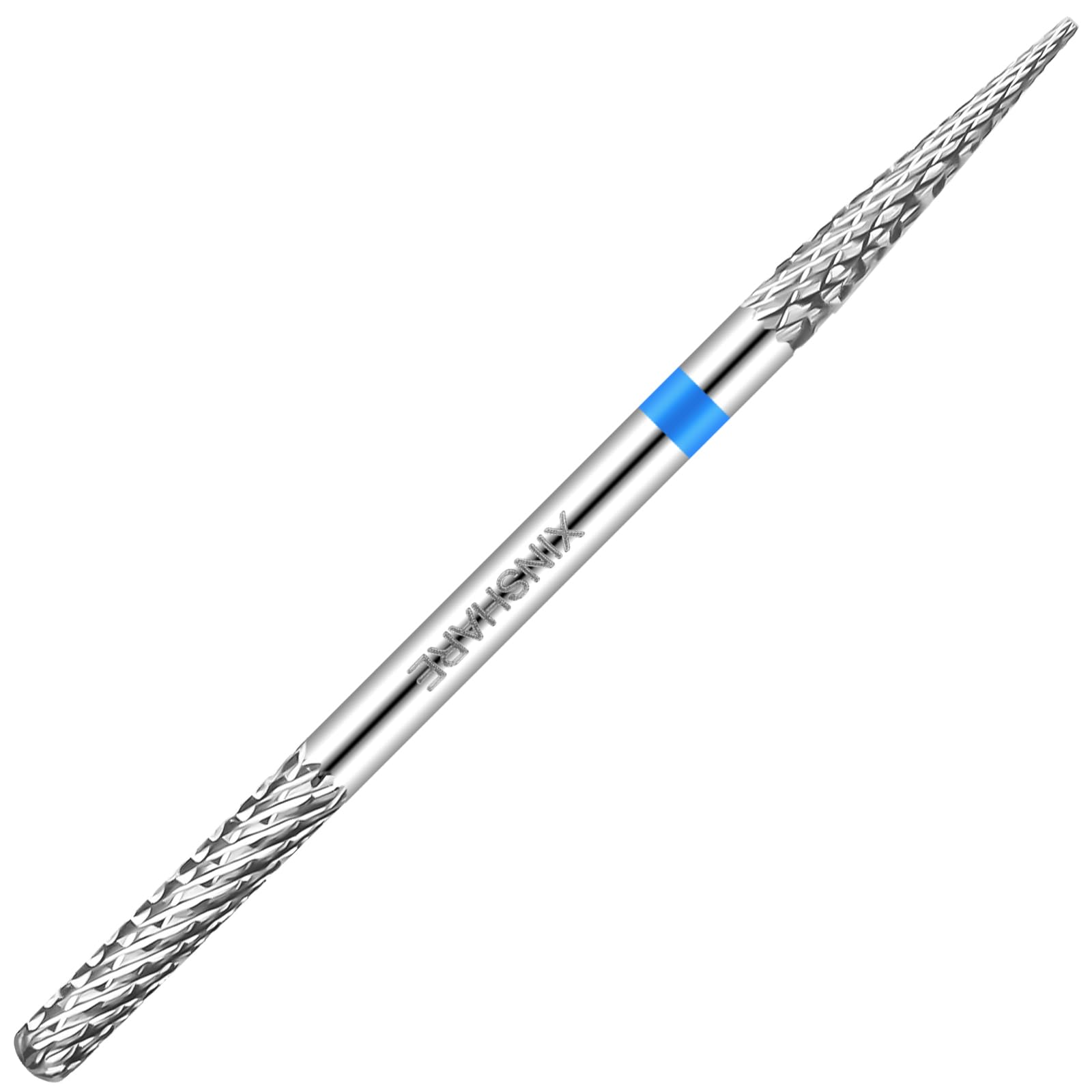 Broca Multifunción Para Debajo De Las Uñas, Doble Extremo, Carburo Tungsteno, 3/32 Pulgadas, Afilada, Removedor Cutículas, Preparación Manicura Y Pedicura, Plateado
