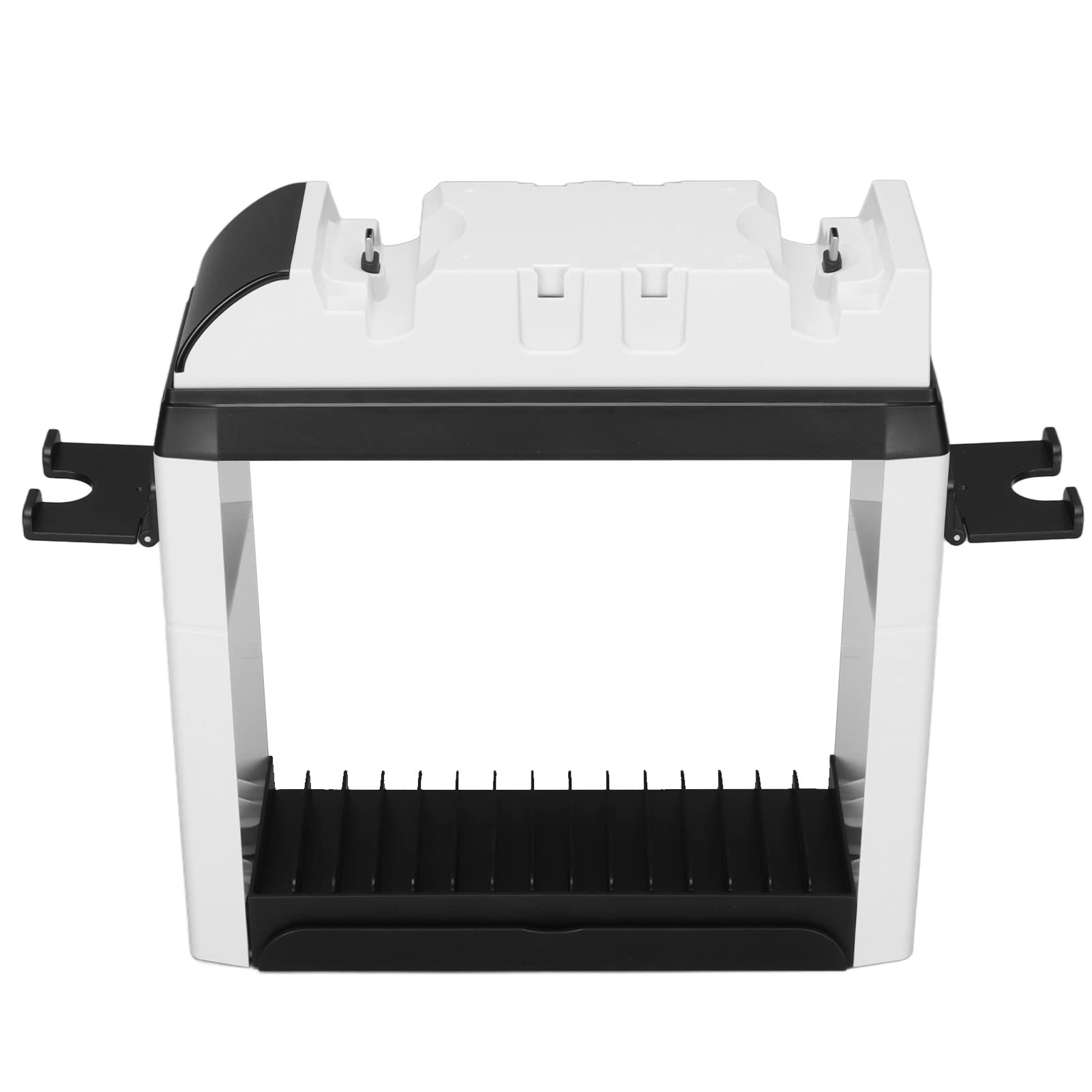 Game Storage Tower 6-in-1 Stazione di ricarica dock di ricarica per Switch, archiviazione universale per videogiochi e controller caricabatterie stand memorizza 15 dischi di gioco o Blu-Ray