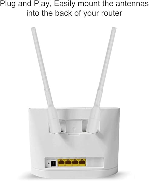 NETVIP SMA 24 GHz 10dBi 5GHz 5 8GHz Dual Band gsm High Gain 2 4G LTE Antenna WiFi Amplificatore di Segnale Booster Amplificatore Modem 2 Pack SMA Maschio
