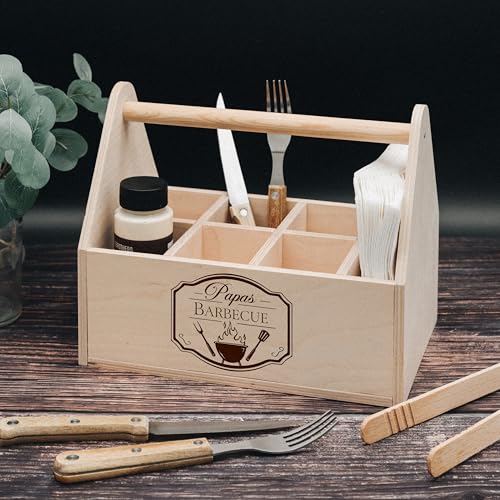 Accessoire de barbecue avec nom au choix et rangement pour fête d'anniversaire