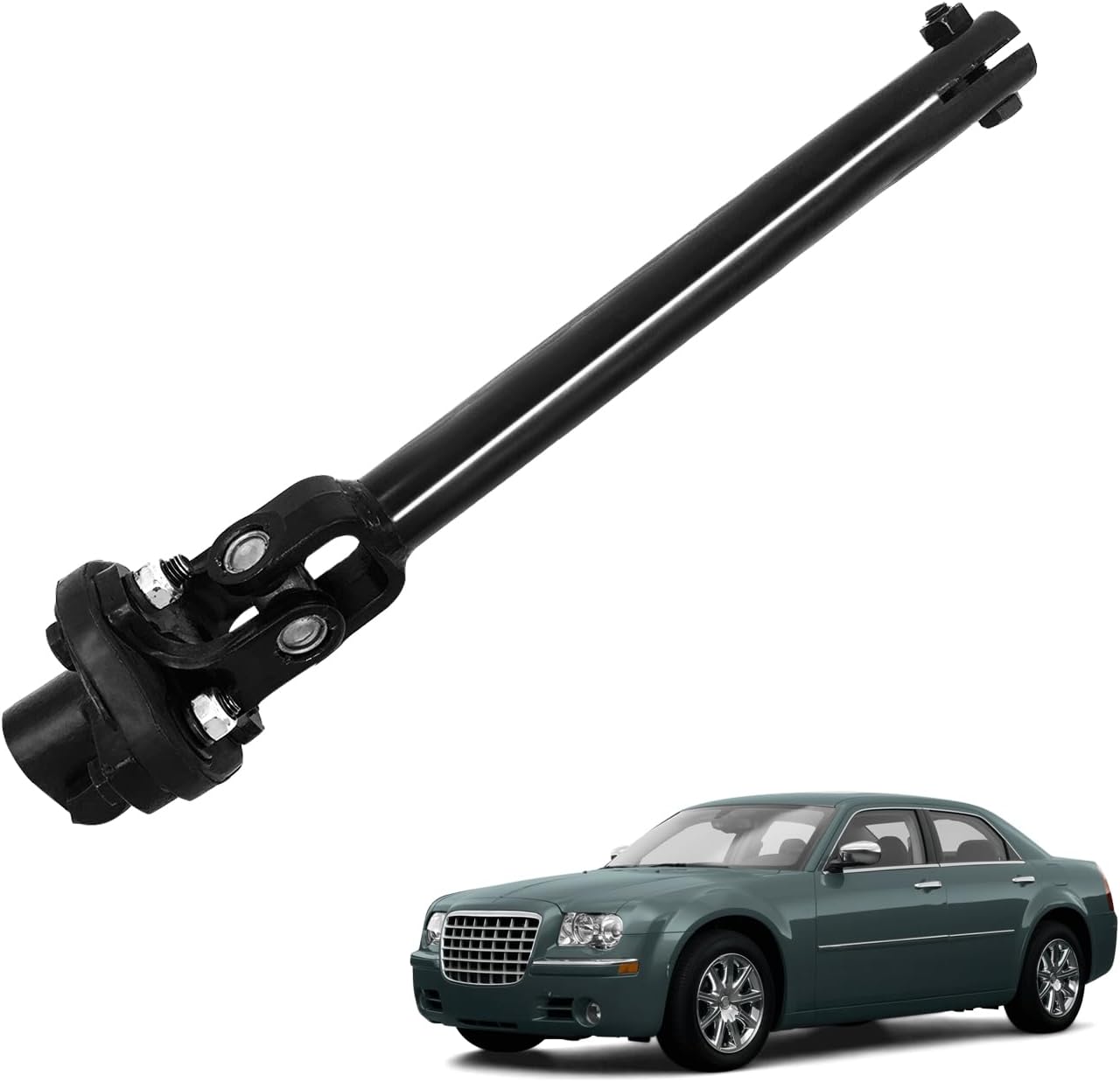 Lower Steering Shaft Column with U-Joint Compatible with 2005-2010 Chrysler 300 2008-2010 Dodge Challenger 2006-2010 Dodge Charger 2005-2008 Dodge Magnum 425-270 4649123AF 5057616AA