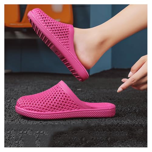 Summer Women'S Perforated Shoes, Flat Bottomed Soft Bottomed Wrapped Slippers for Indoor and Outdoor Wear, Casual Bathroom Sandals and Slippers4