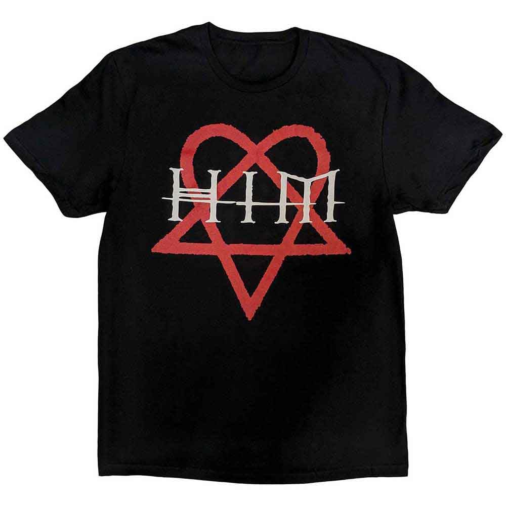 Rock Off officially licensed products HIM Heartagram Band Logo T Shirt XL Black