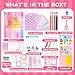 MGparty Birthday Gift for Girls Ages 7-13, DIY Journal Kit with Cute Stickers, Scrapbook Supplies, Stationery Set, Cool Arts and Crafts Gifts for 7 8 9 10 11 12 Years Old