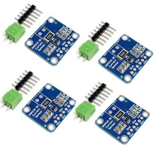 4 PCS INA219 I2C Bi-Directional DC Current Power Supply Sensor Breakout Module Compatible with Arduino Raspberry Pi