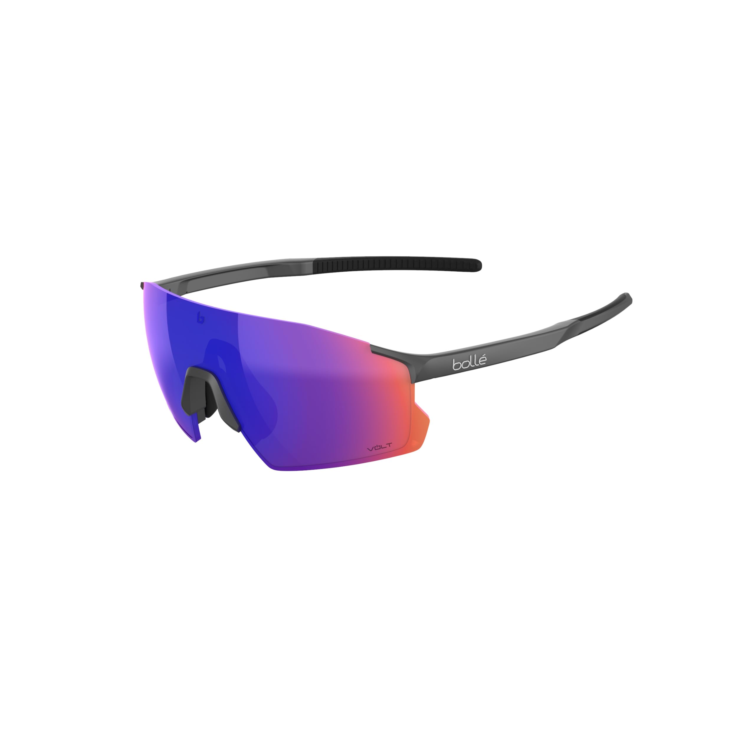 bollé - ICARUS, Titanium Matte, Volt Ultraviolet, Medium, Sunglasses, Unisex, Adult