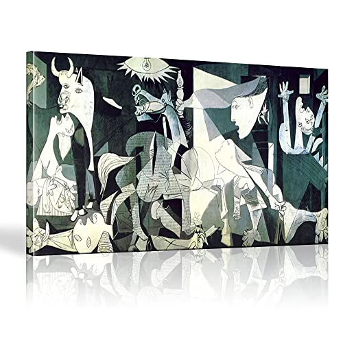 Toile Guernica Picasso 70x145 cm avec cadre pour habiller facilement un grand mur vide de salon